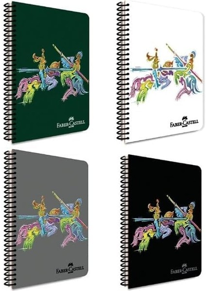 Şövalye Tasarımlı Spiralli Defter, A4, 100 Yaprak, 70G Kağıt, Düz Sayfa, Dayanıklı Kapak, Açılan Spiral Cilt, Estetik Tasarım fiyatları