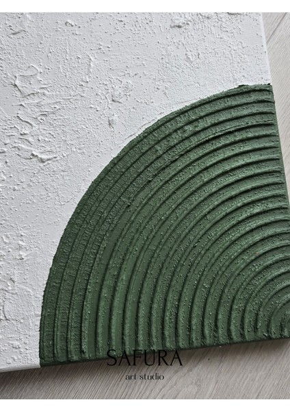 Dokulu Tablo – El Yapımı 3 Boyutlu Alçı Minimalist Doku, Modern Iskandinav Kabartmalı (Boho No:1)