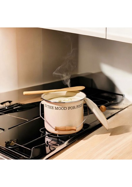 Emaye Büyük Bakraç - Krem - 20X20 cm fiyatları