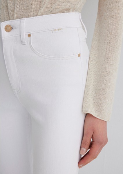 Kendra Gold Premium Beyaz Jean Pantolon 1074686459