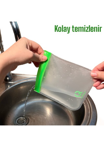 Yıkanabilir Gıda Saklama Poşeti (16X18CM) modelleri