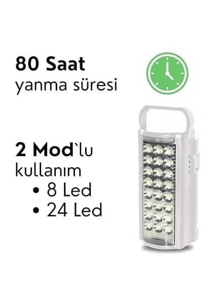 LED 24 Li Taşınabilir Işıldak Kamp El modelleri