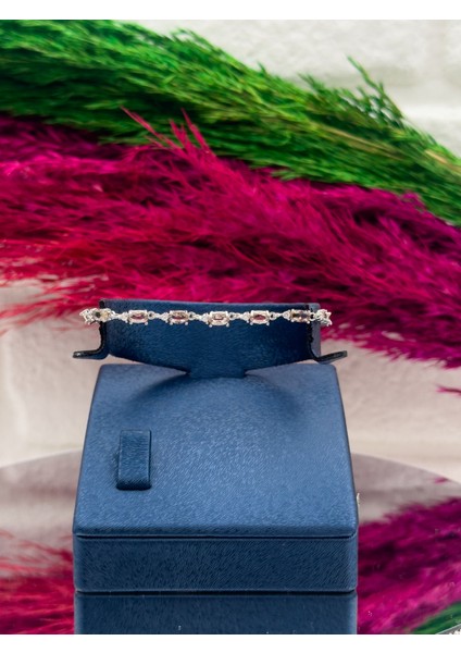 925 Ayar Gümüş Sitrin Taşlı Spor Su Yolu Modeli Zarif Kadın Bileklik fiyatları