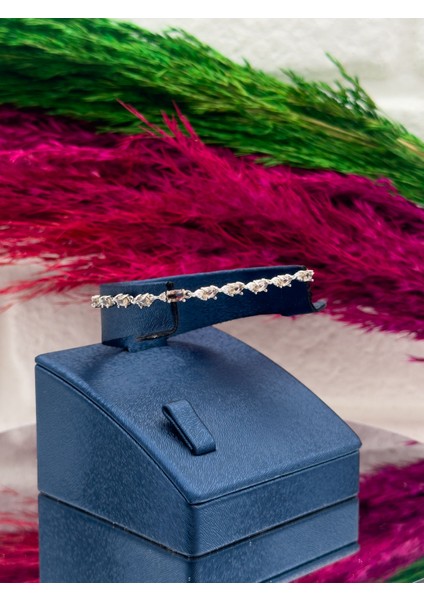 925 Ayar Gümüş Sitrin Taşlı Spor Su Yolu Modeli Zarif Kadın Bileklik modelleri