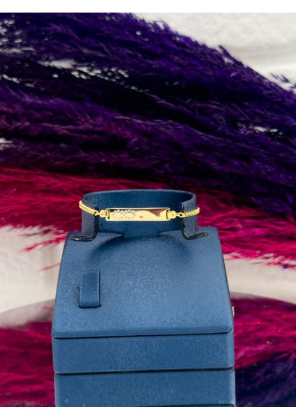 925 Ayar Gümüş Gold Renk Sonsuzluk Figürlü Isim Yazılabilir Kız Bebek Künye – Kişiye Özel Gümüş Çocuk Bileklik modelleri