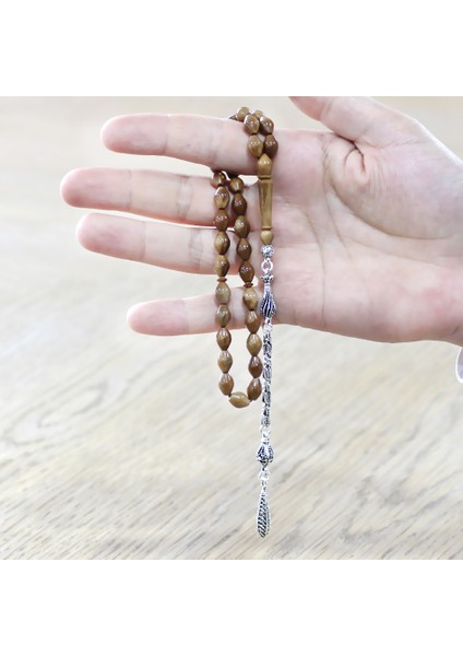 Kuka Tesbih - Kararmaz Metal Kral Püsküllü - Kahverengi - Arpa Kesim fırsatları