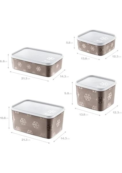 4&apos;lü Set No Frost Saklama Kabı Terra (Tüm Boylar) fiyatları