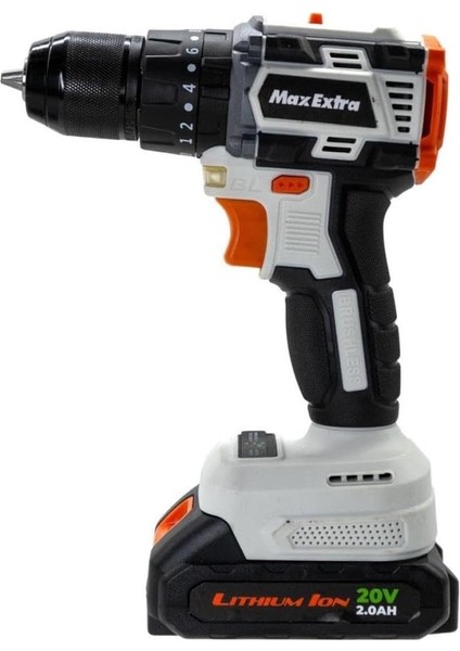 Hırdavat Max MX2020 Kömürsüz Çift Akülü Darbeli Matkap 20V 2.0AH