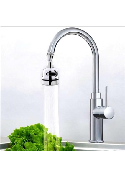 360 Derece Dönebilen 3 Kademeli Tasarruflu Musluk Başlığı