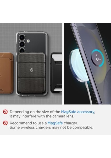 Galaxy S24 ile Uyumlu Kılıf Ultra Hybrid Onetap Metal Ring Magfit Zero One - ACS07354 fiyatları