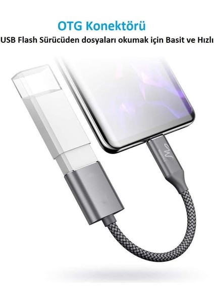 USB Tip C Otg Kablo, Veri Senkronizasyonu 3.0, Oneplus 7,6t, ve Tüm Tip C Akıllı Telefonlar Için fiyatları