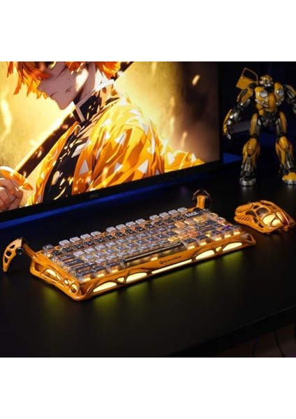 Mercury K1 Pro Rgb Kablosuz Mekanik Gaming Klavye Çerçeveli Q, Edition (Sarı) modelleri