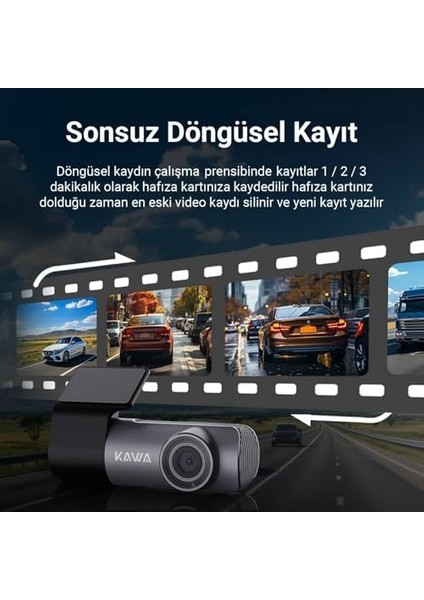 D5 2k 1296P Wdr Wifi 135° Geniş Açı Lens Araç Kamerası modelleri