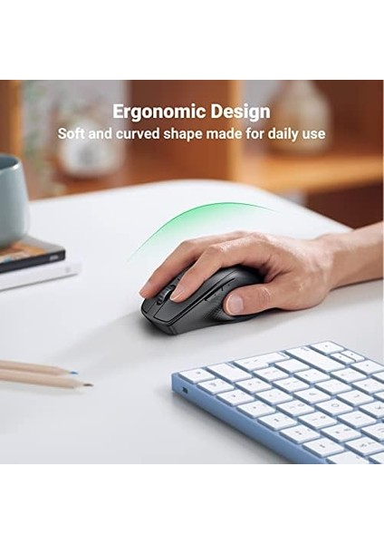 Kablosuz Ergonomik Fare, USB Alıcılı 2.4ghz 4000 Dpı Sessiz Kablosuz Fare, Tablet,pc,dizüstü Bilgisayar ile Uyumlu. fiyatları