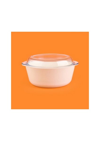 Borcam Kapaklı Tencere - Şeffaf - 25X22 cm