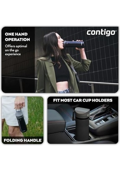 Autopop Soğuk Su Termosu 590 ml Siyah fiyatları