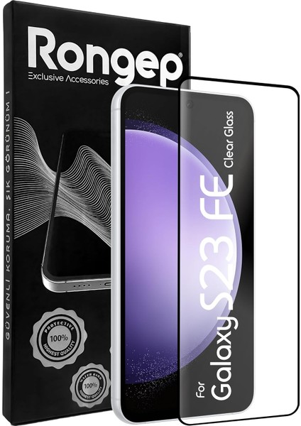 Galaxy S23 Fe Için Ekran Koruyucu Anti-Static Temperli Cam 9h Sertliğinde Ekranı Kaplayan Görüntü Kalitesini ve Dokunmatiği Etkilemeyen Darbelere ve Çizilmeye Karşı Premium Koruma