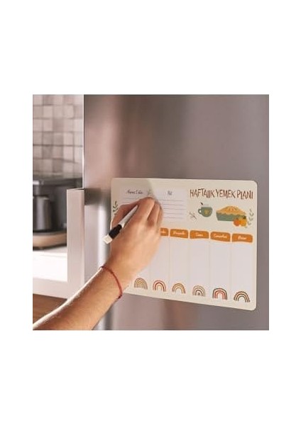 Haftalık Yemek Planlayıcı Buzdolabı Magneti fiyatları