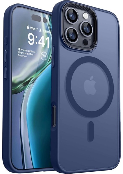 Iphone 16 Pro Kılıf Şarj Arka Yarı Şeffaf Kapak Sio Cover ile Uyumlu