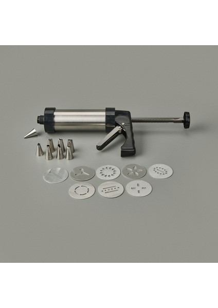 Houseware 17 Parça Kurabiye Şekillendirme Seti - Inox - 21X13 cm