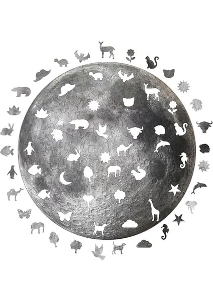 - Ahşap Puzzle Yetişkinler Için - Benzersiz Parçalı Puzzle - 252 Parça Ahşap Yapboz - Yapıştırıcı Folyo Dahil - Dekoratif Ahşap Puzzle - 29X29 cm - A1-03 modelleri