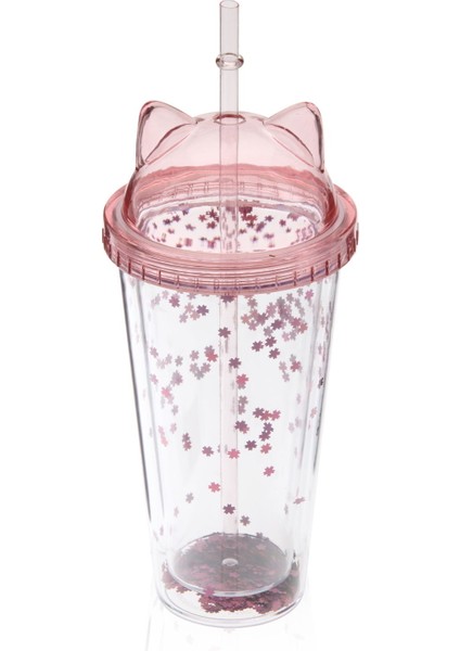 In Love Pipetli Figürlü Bardak - Asorti modelleri