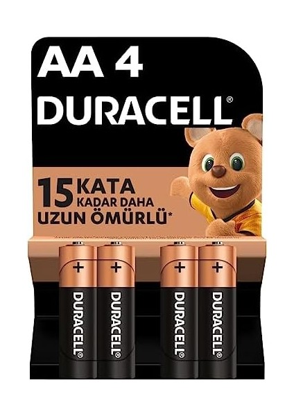Aa Alkalin Pil (4&apos;lü Paket) 1,5 V LR6/MN1500 modelleri