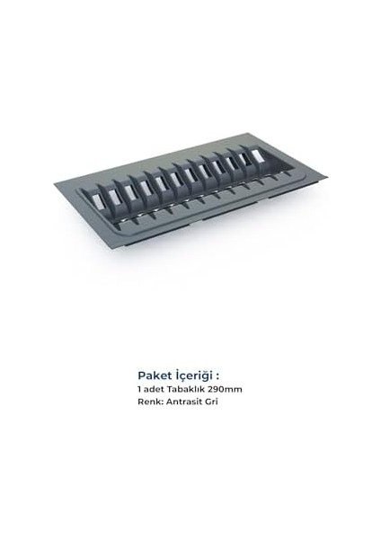 Çekmece Içi Tabaklık ve Kaselik Düzenleyici (Yandan 3cm, Boydan 6cm Kesilebilir) 44X48 cm fiyatları