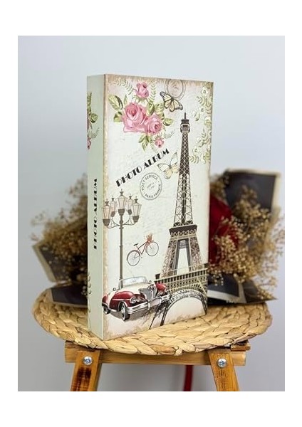 RS307 Fotoğraf Albümü 10X15CM 300 Fotoğraf Kapasiteli Eyfel Kulesi Desenli Lüks Albüm modelleri