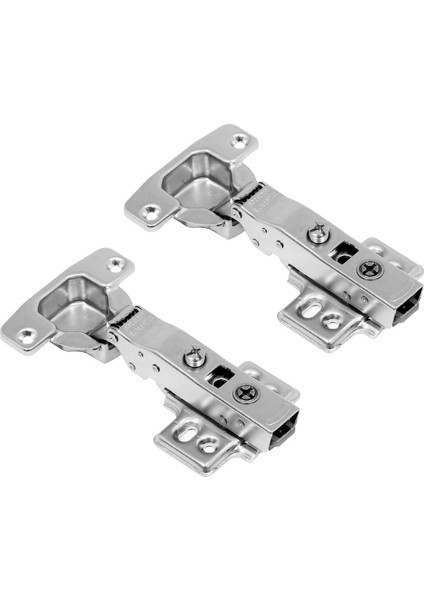 1 Çift Frenli Dolap Kapak Menteşesi Pistonlu Düz Tas Menteşe