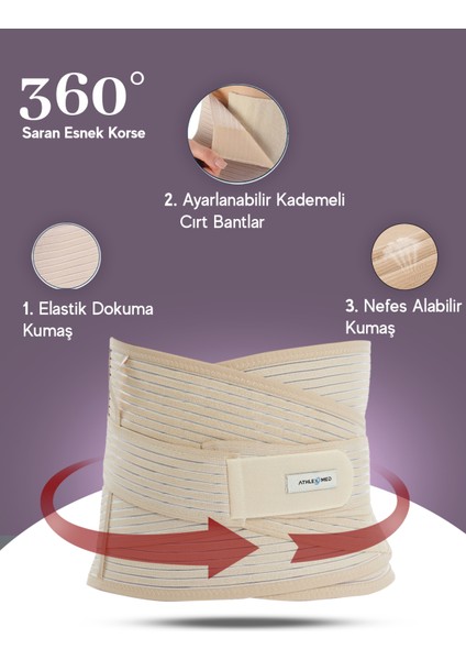 Çelik Balenli Lumbostad Korse 26 Cm – Ayarlanabilir, Disk Sorunu, Bel ve Karın Desteği modelleri