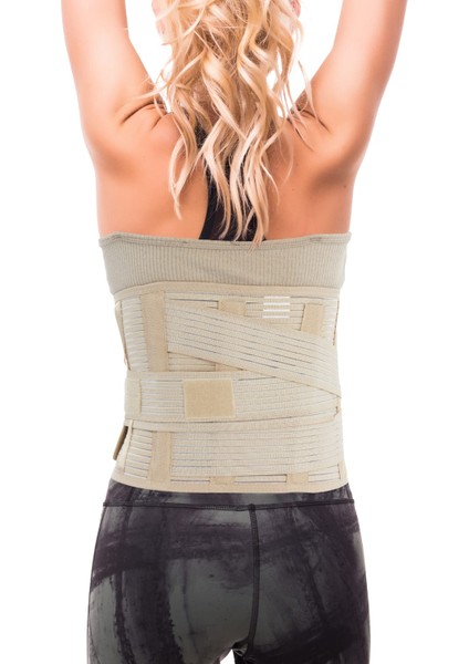 Çelik Balenli Lumbostad Korse 26 Cm – Ayarlanabilir, Disk Sorunu, Bel ve Karın Desteği