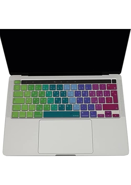 Arapça Klavye Pro Kılıf M1-M2, 13INÇ ( ) A2338 A2289 A2251 A2141 Uk ile Uyumlu Pembe Yeşil fiyatları