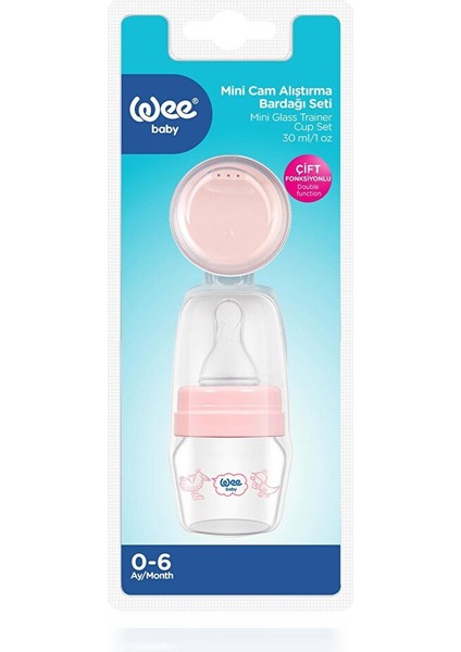 792 Wee Baby Mini Cam Alıştırma Bardağı Seti Pembe 30ML fiyatları