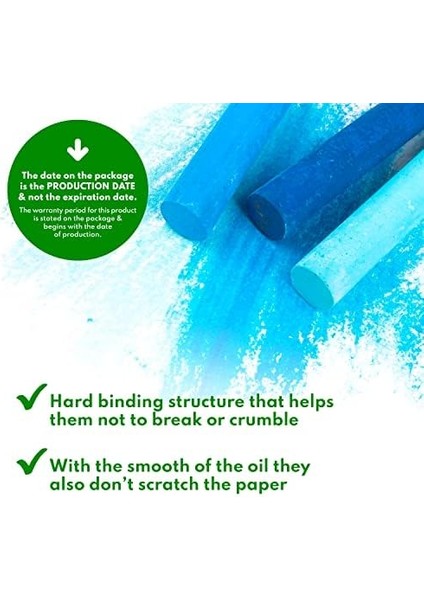 Studio 36 Yağlı Pastel | Sabitleyici Olmadan Kendiliğinden Sabitlenir | Renkli Kağıt, Karton, Ahşap, Seramik, Tuval Için | Nevskaya Palitra Tarafından Üretilmiştir modelleri