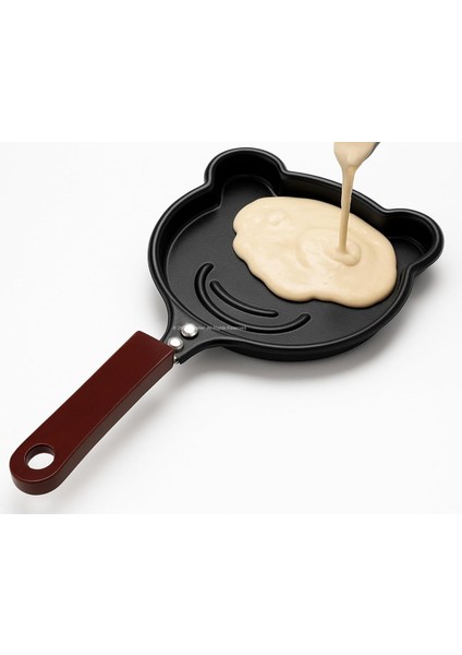 Hayvan Figürlü Pankek ve Omlet Tavası, Çocuklar Için Mutfak Aleti, Yapışmaz Kaplama, Temizlenebilir