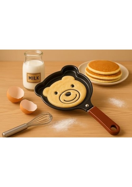 Hayvan Figürlü Pankek ve Omlet Tavası, Çocuklar Için Mutfak Aleti, Yapışmaz Kaplama, Temizlenebilir fiyatları