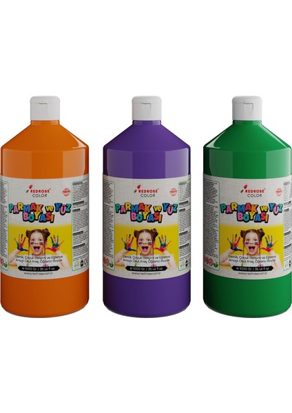 Rose Yeşil, Mor, Turuncu Parmak 3&apos;lü Set 3X1000 gr