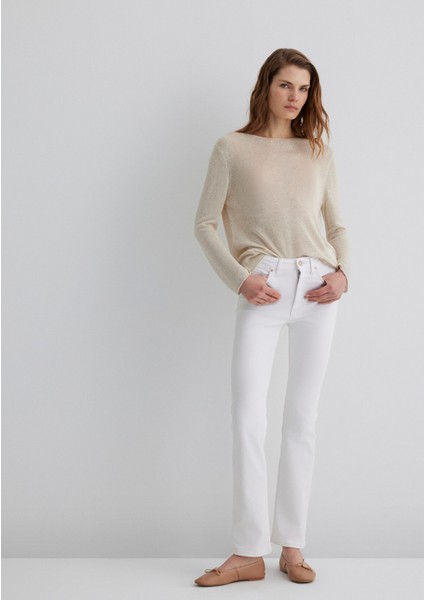 Kendra Gold Premium Beyaz Jean Pantolon 1074686459