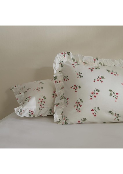 Silvie 2&apos;li Yastık Kılıfı Kırmızı