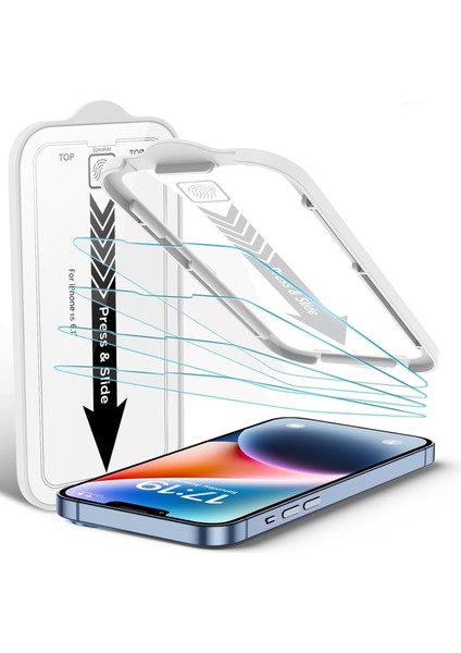 15 ile Uyumlu Aparatlı ve Takılırken Camın Toz Bırakmayan Darbelere Karşı Ekstra Güçlü Ekran Cam ( 15)