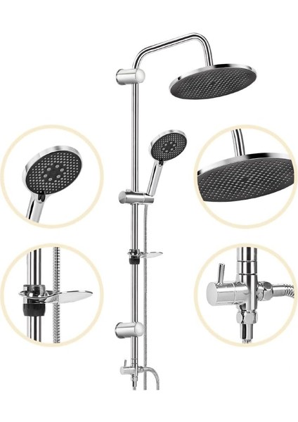 Alesia Paslanmaz Çelik Yağmur Duş Seti fiyatları