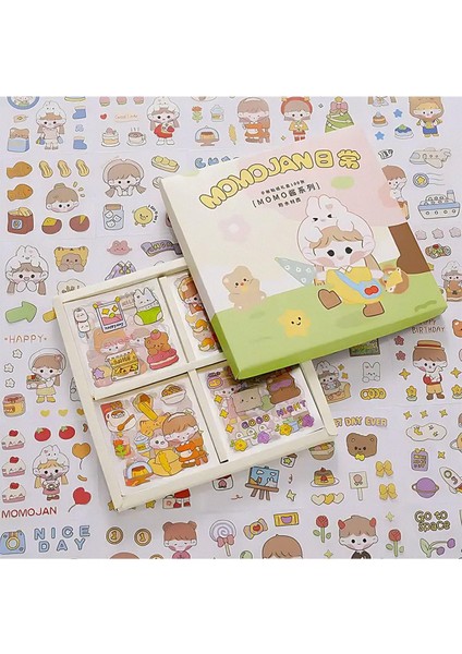 Momojanbo Temalı 100 Yaprak 4 Bölmeli Seti • Bullet Journal