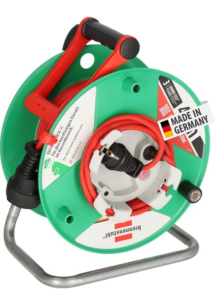 Garant G Bretec IP44 Bahçe Kablo Makarası (Çim Biçme Makinesi Için Kablo Makarası, 38 + 2 M Kablo, Kırmızı, Özel Plastik, Dış Mekanda Süreli Kullanım, Almanya&apos;da Üretilmiştir)