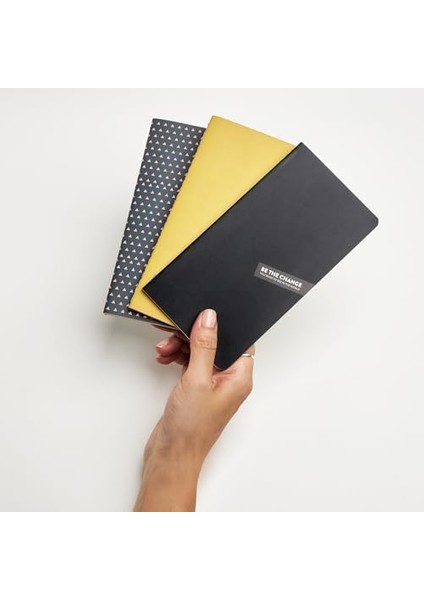 3&apos;lü Defter Seti 9 x 17,5 cm Çizgili Not Defteri modelleri