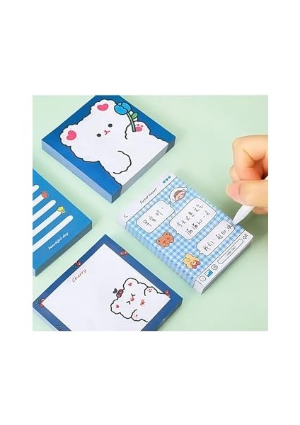 Hüzünlü Ayıcık Temalı Renkli Not Seti fiyatları