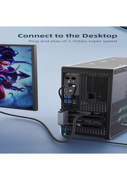 PX-4752 Type C To Gigabit Ethernet, Type C To 10/100/1000/2500MBPS Gigabit Internet Çevirici, Typec To Ethernet Dönüştürücü modelleri