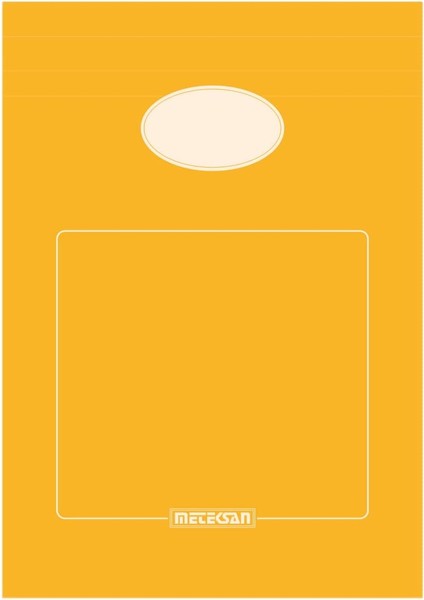 A5 Karton Kapaklı Bloknot, Ofis Serisi, 80 Yaprak, Düz, Sarı