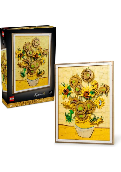 Art Vincent Van Gogh – Ayçiçekleri 31215 - Yetişkinler Için Ayarlanabilir Taç Yaprakları Içeren Yaratıcı Dekoratif Model Yapım Seti, Sanatsever Kadınlar ve Erkekler Için Hediye Fikri (2615 Parça)