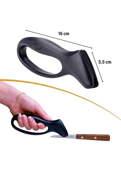 Portatif Bıçak Bileme Aparatı Ergonomik Tutma Saplı Paslanmaz Çelik Keskinleştirici modelleri